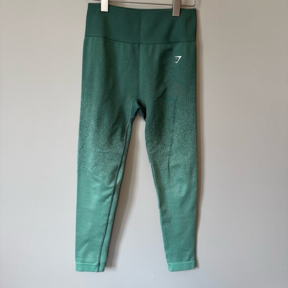 Gymshark Adapt Ombre Green Leggings Size Medium - Picture 3 of 6